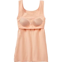 Women's No-Yank Wireless Built-In Bra Tank