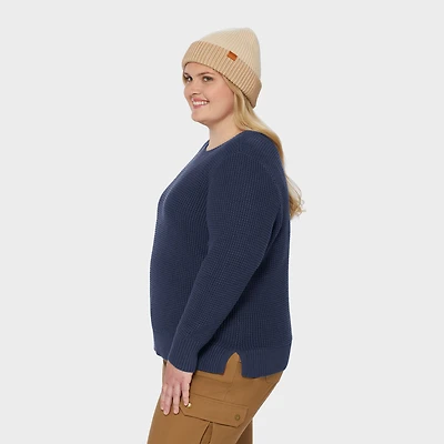 Women's Plus Heritage Waffle Stitch Crew Sweater