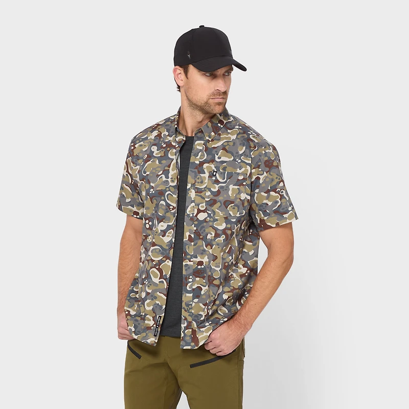 Men's AKHG Ventech Relaxed Fit Short Sleeve Shirt