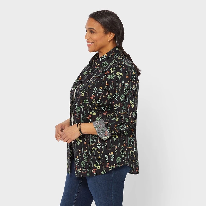 Women's Plus Chick-Nic Long Sleeve Shirt