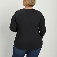 Women's Plus Lightweight Longtail T Scoopneck