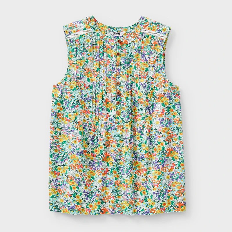 Women's Artisan Hemp Pin-Tuck Tank
