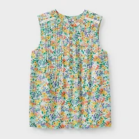 Women's Artisan Hemp Pin-Tuck Tank