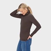 Women's No-Yank Long Sleeve Turtleneck T-Shirt