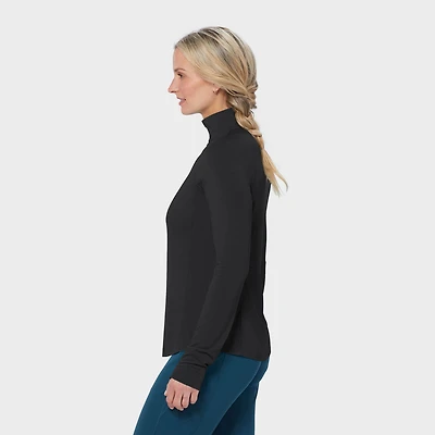 Women's Seawool Long Sleeve 1/4 Zip Mockneck