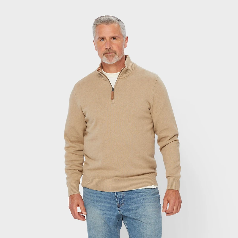 Men's Strongarm 1/4 Zip Mock Sweater
