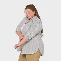 Women's Plus Artisan Hemp Overshirt