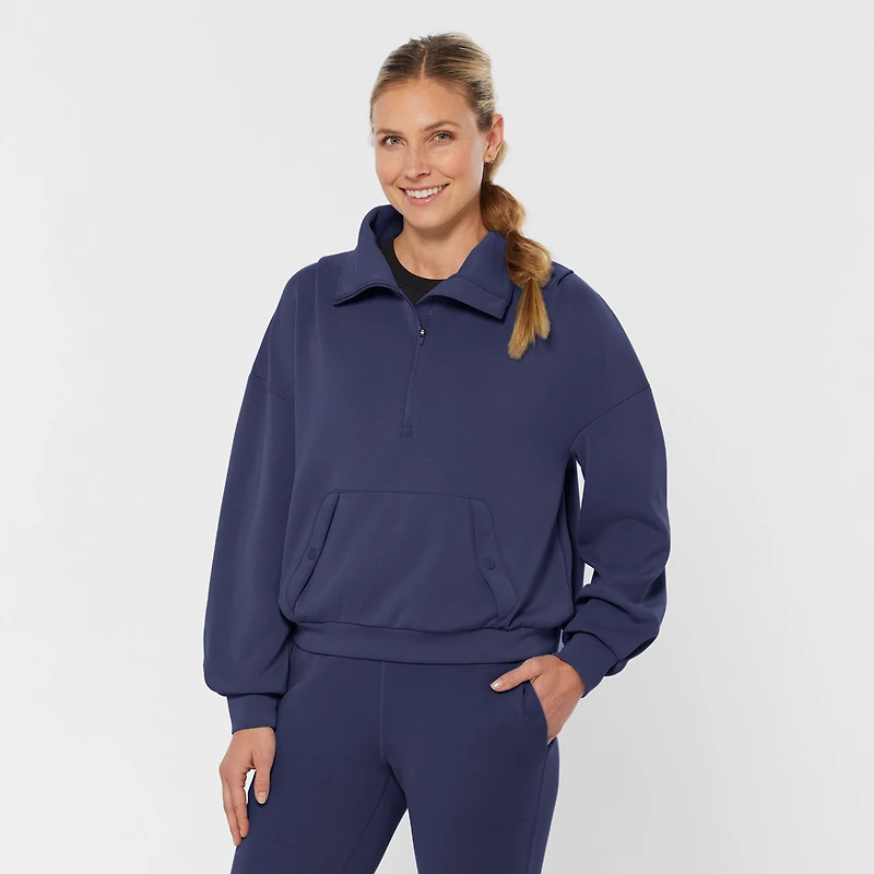 Women's AKHG After Sweat Funnelneck Half-Zip