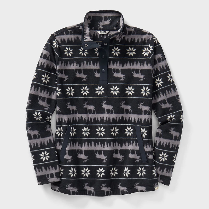 Women's Plus Doubleback Printed Fleece Pullover
