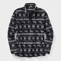 Women's Plus Doubleback Printed Fleece Pullover