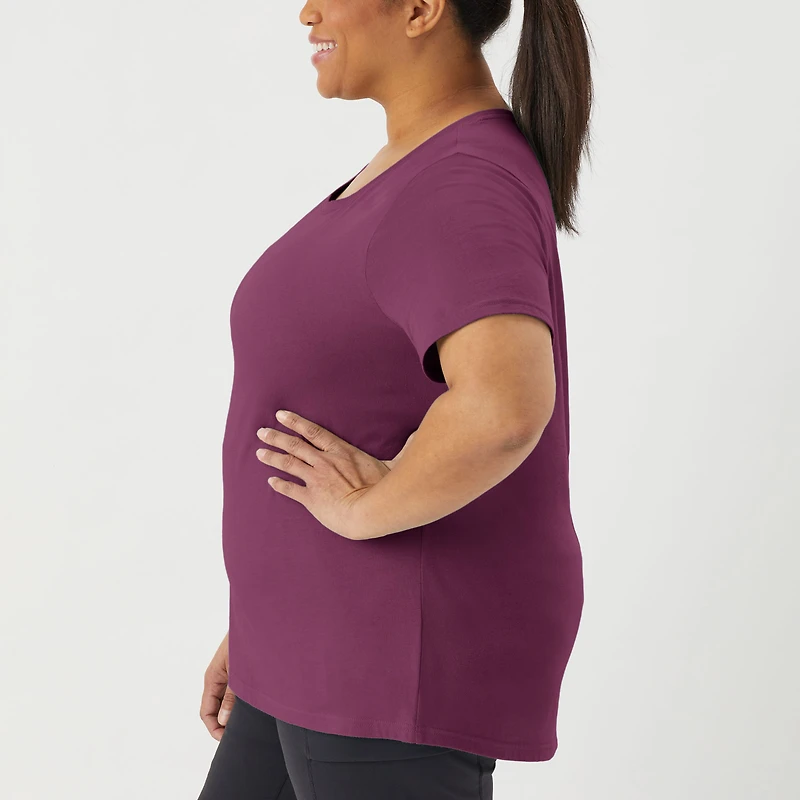 Women's Plus Lightweight Longtail T Scoopneck T-Shirt