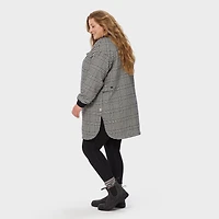 Women's Plus Folklore Flannel Insulated Duster