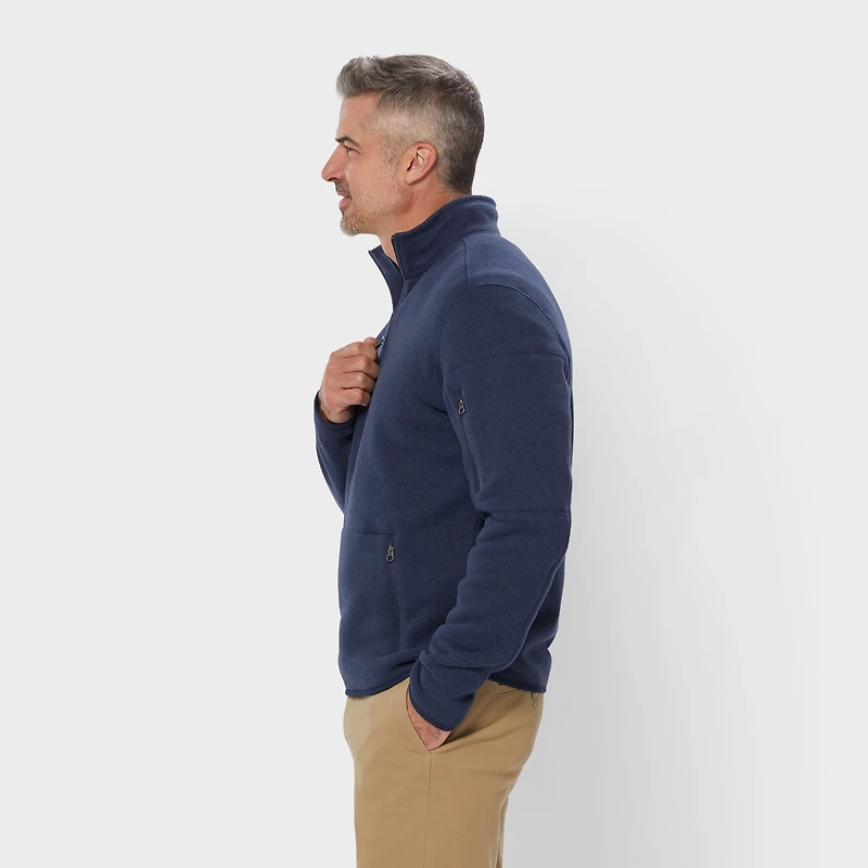 Men's Sweater Fleece Quarter Zip Mock