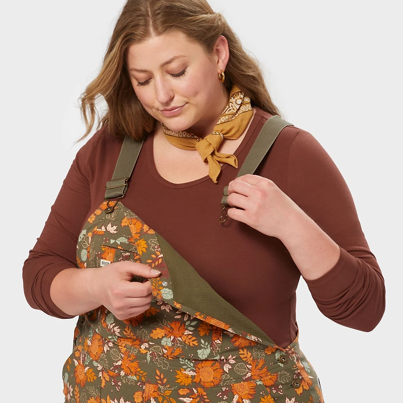 Women's Plus Heirloom Gardening Lined Bib Overalls