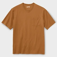 Men's Longtail T Relaxed Fit Short Sleeve Pocket V-Neck