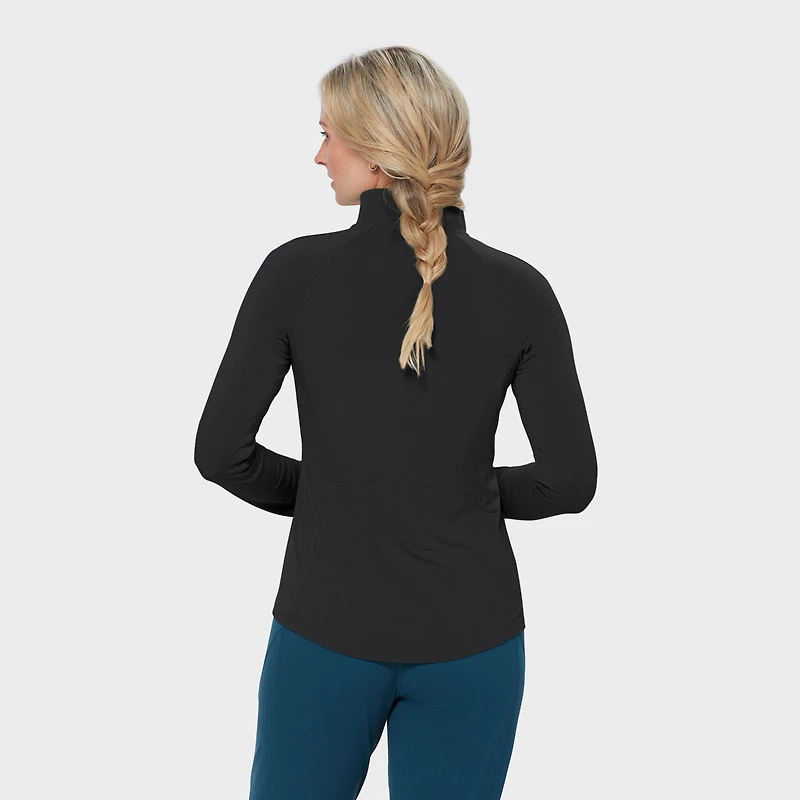 Women's Seawool Long Sleeve 1/4 Zip Mockneck