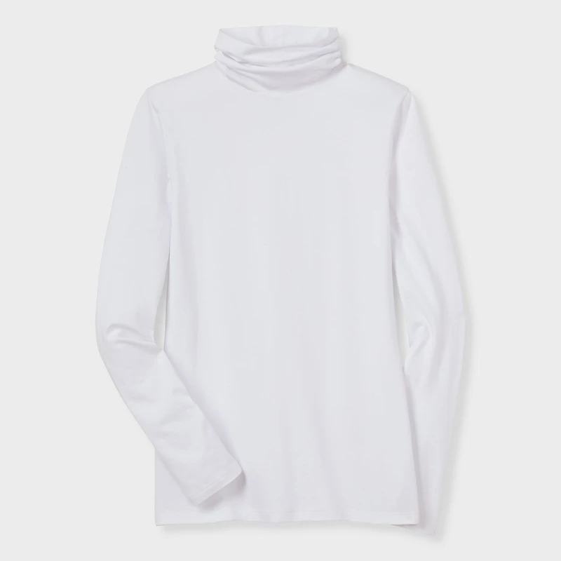 Women's Plus No-Yank Long Sleeve Turtleneck T-Shirt