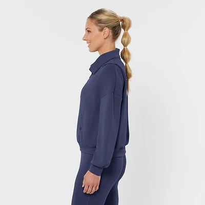 Women's AKHG After Sweat Funnelneck Half-Zip