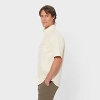 Men's Drumlin Slub Cotton Relaxed Fit Short Sleeve Shirt