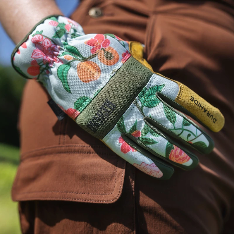 Women's Canvas Durahide Pattern Gloves