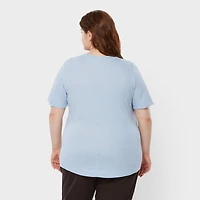 Women's Plus Hemp Knit Short Sleeve Tee