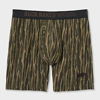 Men's Buck Naked Wood Pattern Bullpen Boxer Briefs