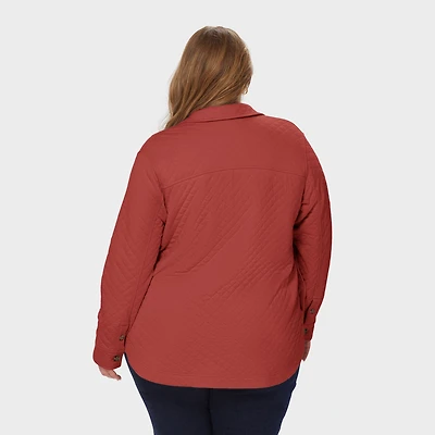 Women's Plus AirLoc Quilted Shirt Jac