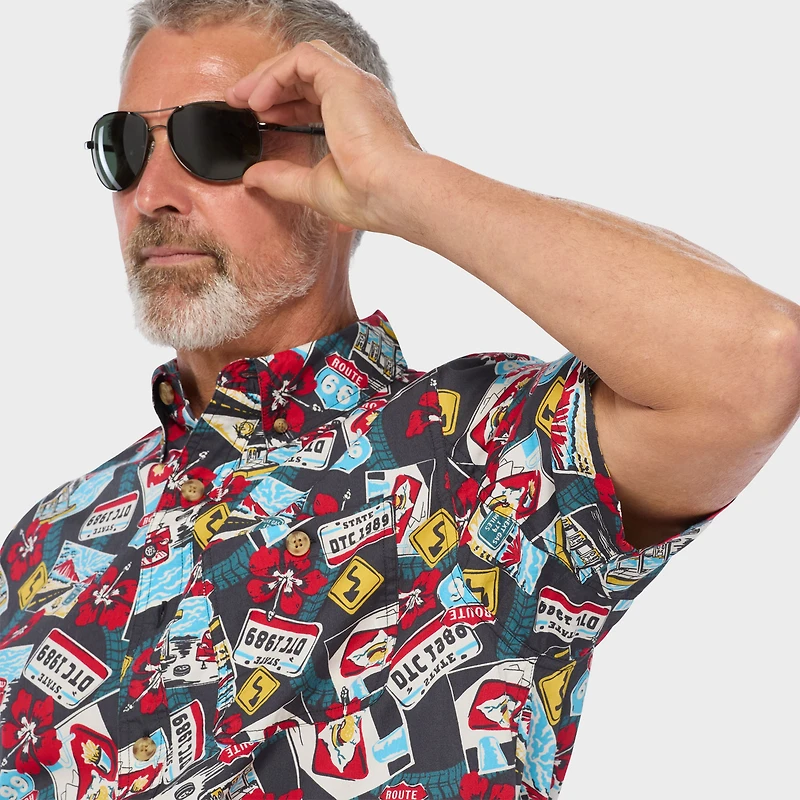 Men's BBQ Relaxed Fit Short Sleeve Shirt