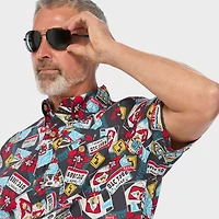 Men's BBQ Relaxed Fit Short Sleeve Shirt