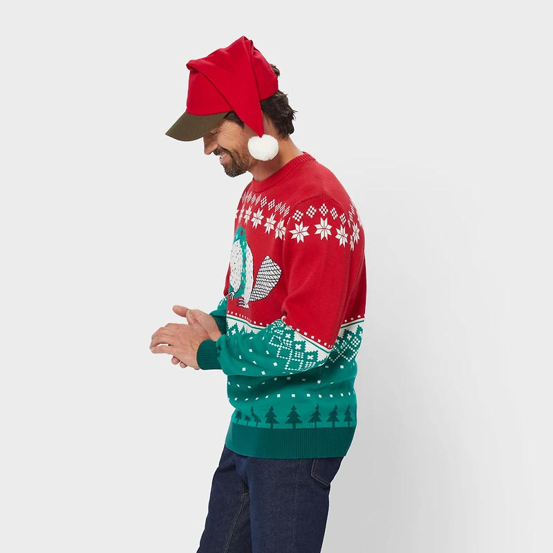 Men's Ugly Beaver Fair Isle Crew Sweater