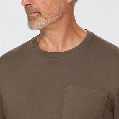 Men's Longtail T Standard Fit Long Sleeve Pocket Crew