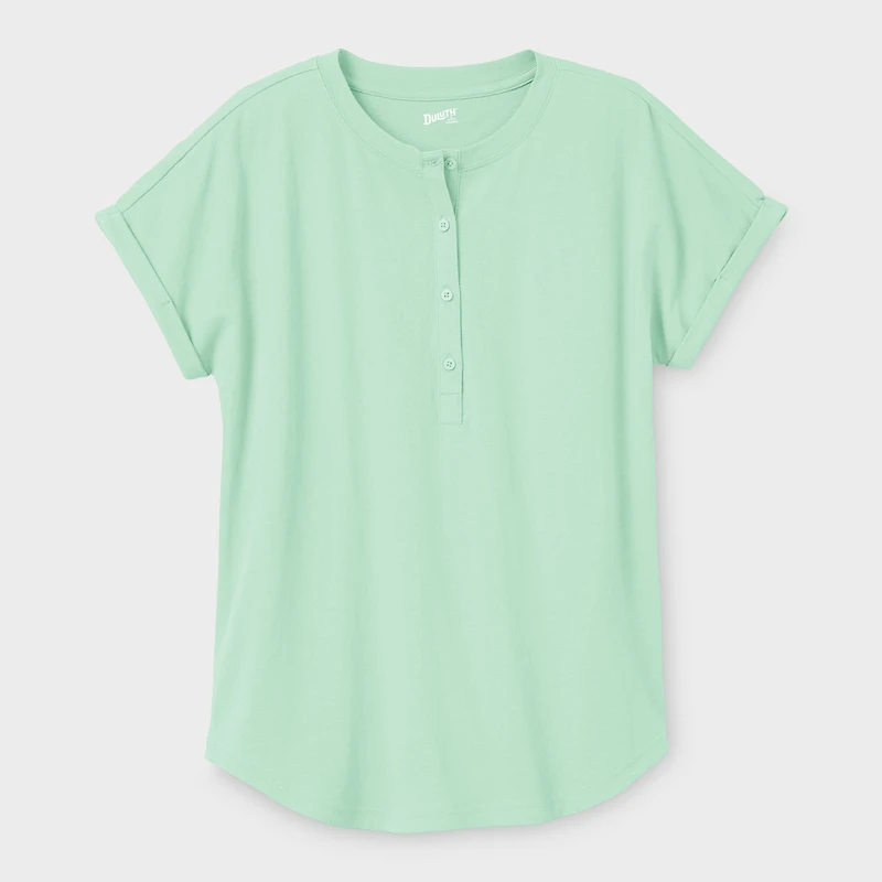 Women's Lightweight Longtail T Short Sleeve Henley