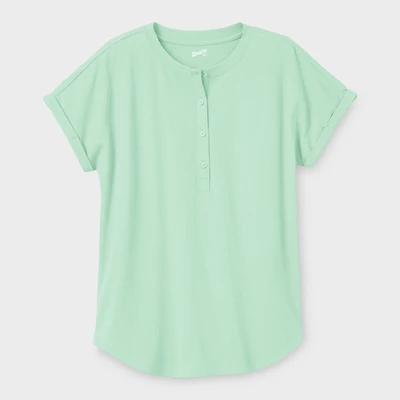 Women's Lightweight Longtail T Short Sleeve Henley