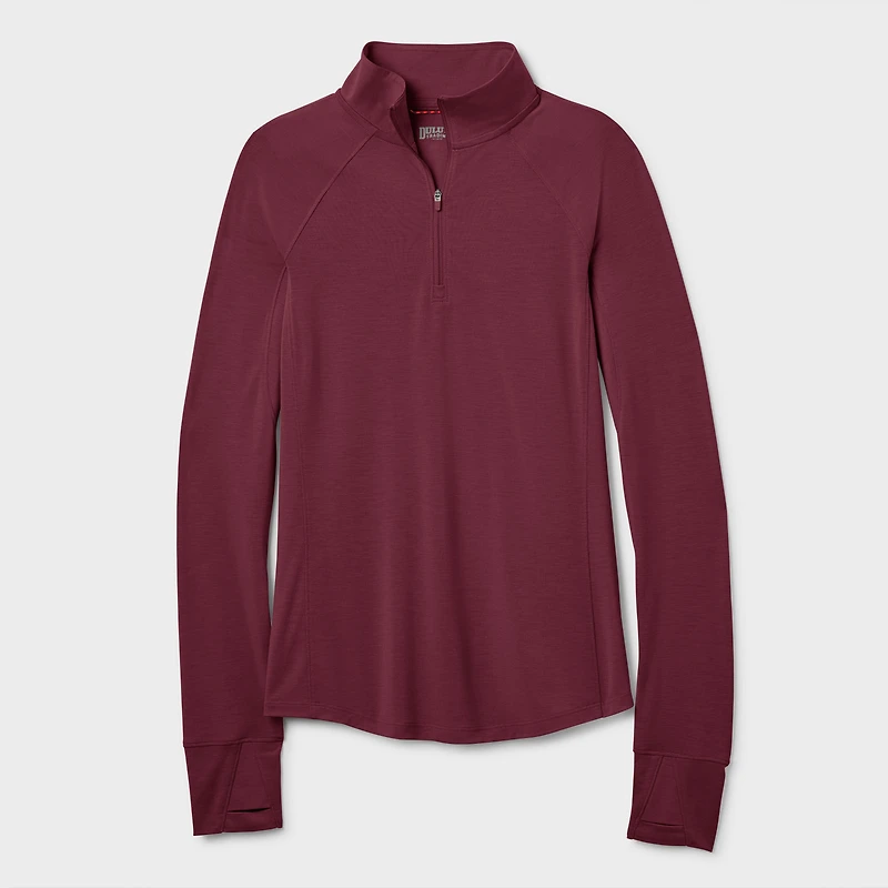 Women's Seawool Long Sleeve 1/4 Zip Mockneck