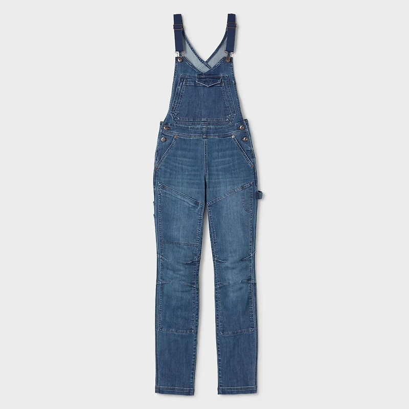 Women's Double Flex Denim Bib Overalls