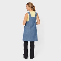 Women's Chambray Sleeveless Smock Dress