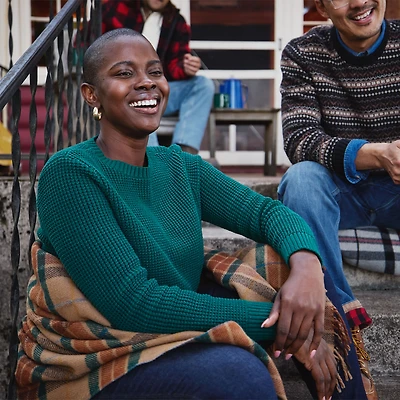 Women's Heritage Waffle Stitch Crew Sweater