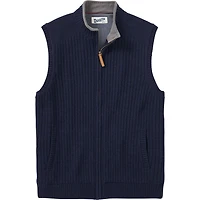 Men's Shetland Wool Windproof Full-Zip Sweater Vest