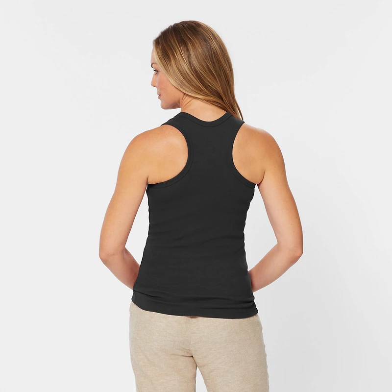 Women's No-Yank Rib Racerback Tank