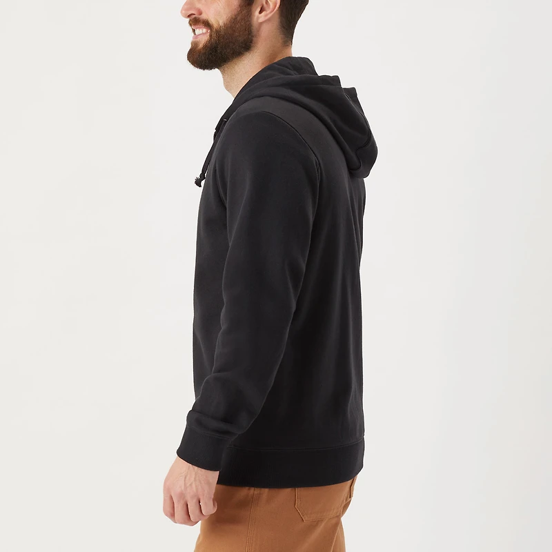 Men's Midweight Relaxed Fit Full Zip Hoodie Sweatshirt