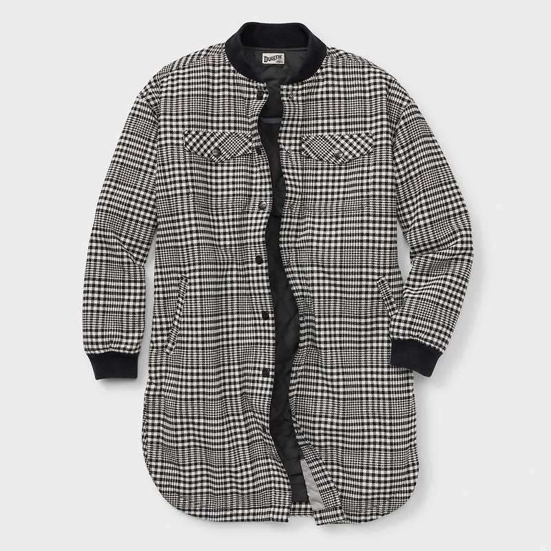 Women's Folklore Flannel Insulated Duster
