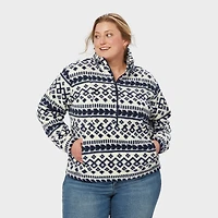 Women's Plus Pile Hi Fleece 1/4 Zip Mockneck