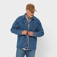 Men's Indigo Dobby Chore Coat