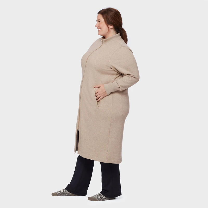 Women's Plus Souped-Up Fleece Zip Up Robe