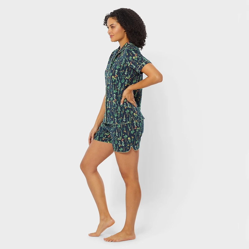 Women's Cotton Knit Printmaker Pajama Set