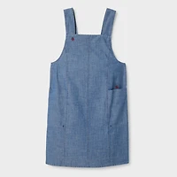 Women's Chambray Sleeveless Smock Dress