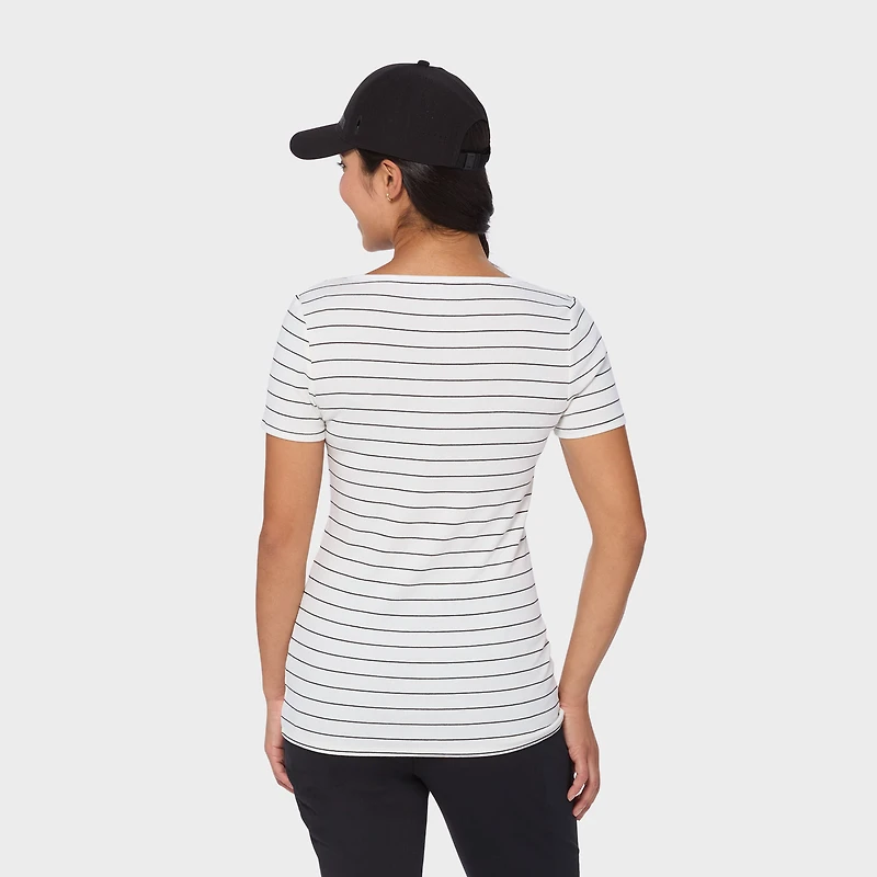 Women's No-Yank Luxe Rib Short Sleeve Tee