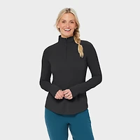 Women's Seawool Long Sleeve 1/4 Zip Mockneck