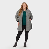 Women's Plus Folklore Flannel Insulated Duster