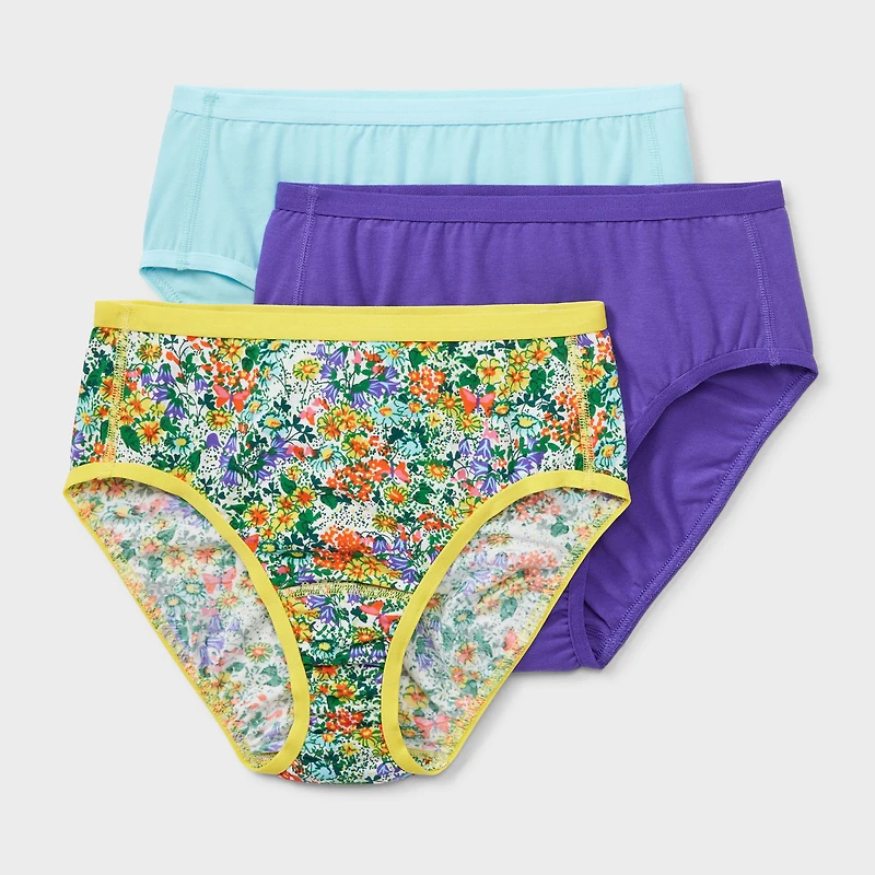 Women's Plus Free Range Organic Cotton Briefs 3-Pack